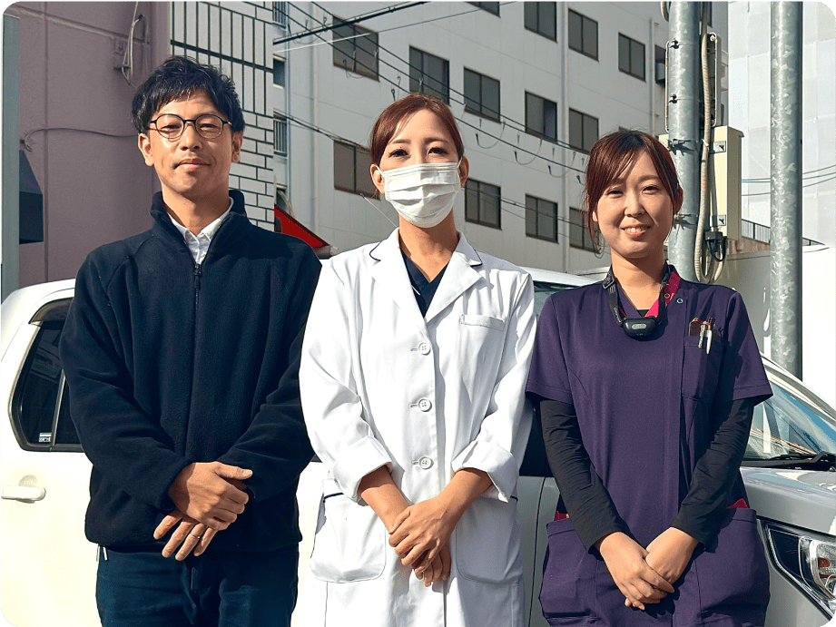 訪問スタッフがご自宅を訪問